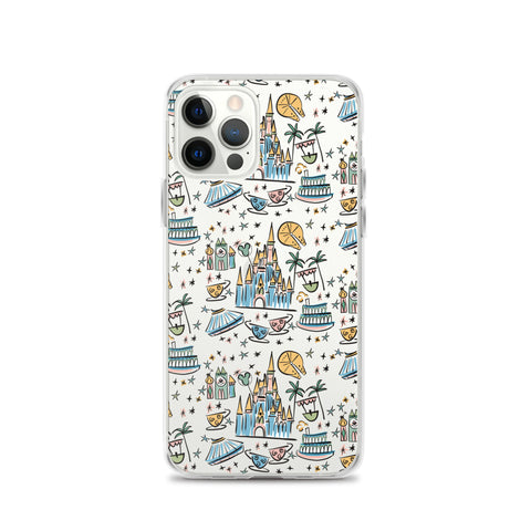 Disney Best Day Ever Disney iPhone Case Disney Parks Phone Case Castle Teacups Small World iPhone Case