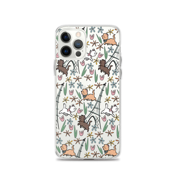 The Aristocats iPhone Case Paris in the Springtime Disney Phone Case Flower and Garden Epcot France iPhone Case