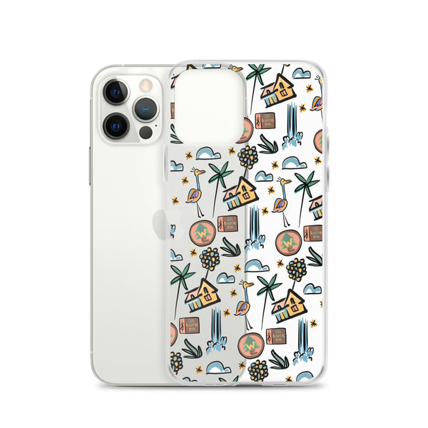 UP Paradise Falls iPhone Case UP! House with Balloons, Kevin and Wilderness Explorers iPhone Case