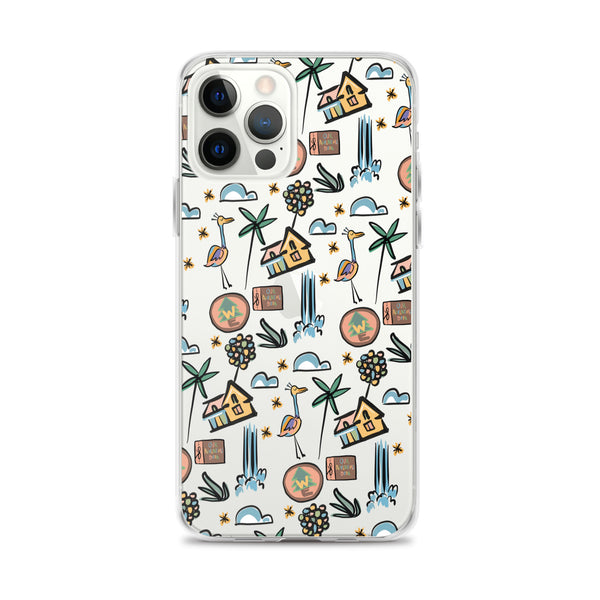 UP Paradise Falls iPhone Case UP! House with Balloons, Kevin and Wilderness Explorers iPhone Case