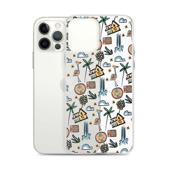 UP Paradise Falls iPhone Case UP! House with Balloons, Kevin and Wilderness Explorers iPhone Case