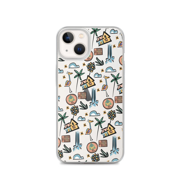 UP Paradise Falls iPhone Case UP! House with Balloons, Kevin and Wilderness Explorers iPhone Case