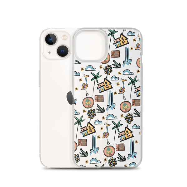 UP Paradise Falls iPhone Case UP! House with Balloons, Kevin and Wilderness Explorers iPhone Case