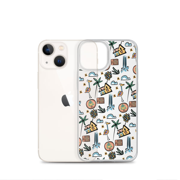 UP Paradise Falls iPhone Case UP! House with Balloons, Kevin and Wilderness Explorers iPhone Case