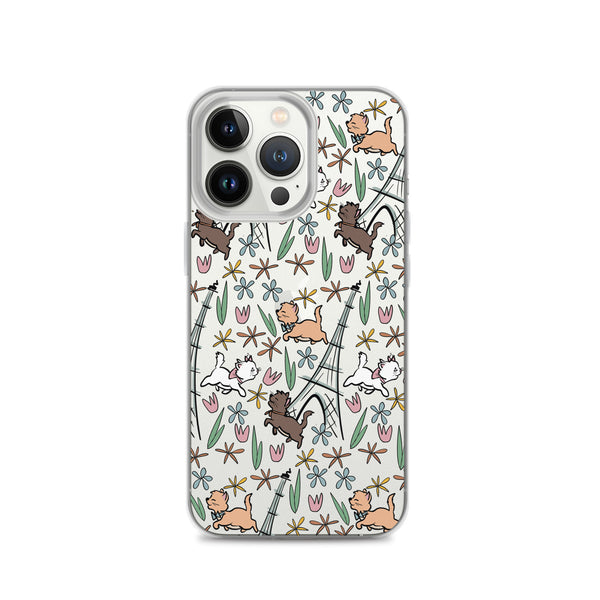 The Aristocats iPhone Case Paris in the Springtime Disney Phone Case Flower and Garden Epcot France iPhone Case