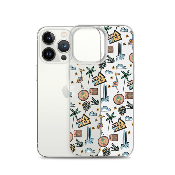 UP Paradise Falls iPhone Case UP! House with Balloons, Kevin and Wilderness Explorers iPhone Case