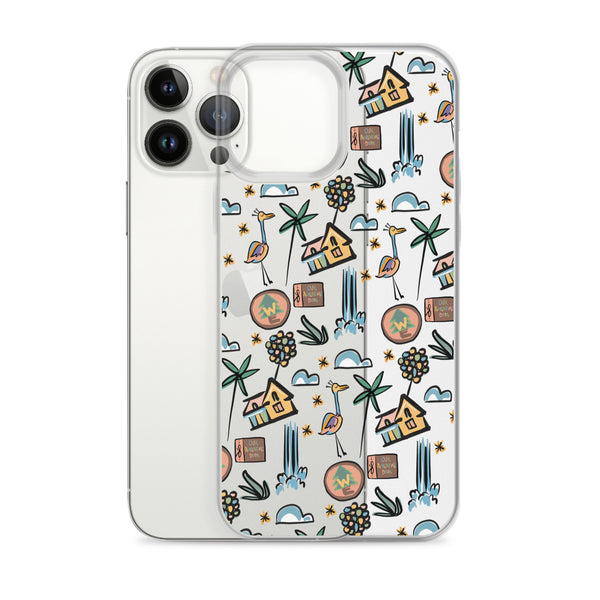 UP Paradise Falls iPhone Case UP! House with Balloons, Kevin and Wilderness Explorers iPhone Case