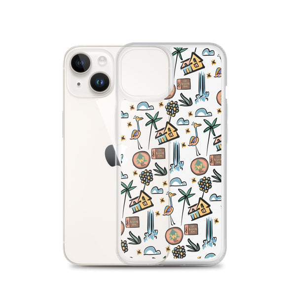 UP Paradise Falls iPhone Case UP! House with Balloons, Kevin and Wilderness Explorers iPhone Case