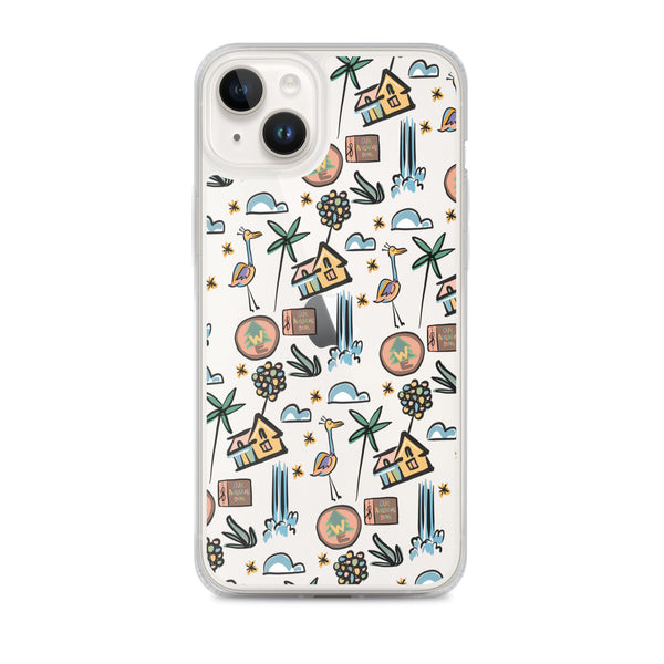 UP Paradise Falls iPhone Case UP! House with Balloons, Kevin and Wilderness Explorers iPhone Case