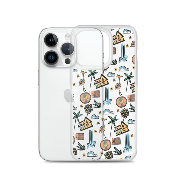 UP Paradise Falls iPhone Case UP! House with Balloons, Kevin and Wilderness Explorers iPhone Case