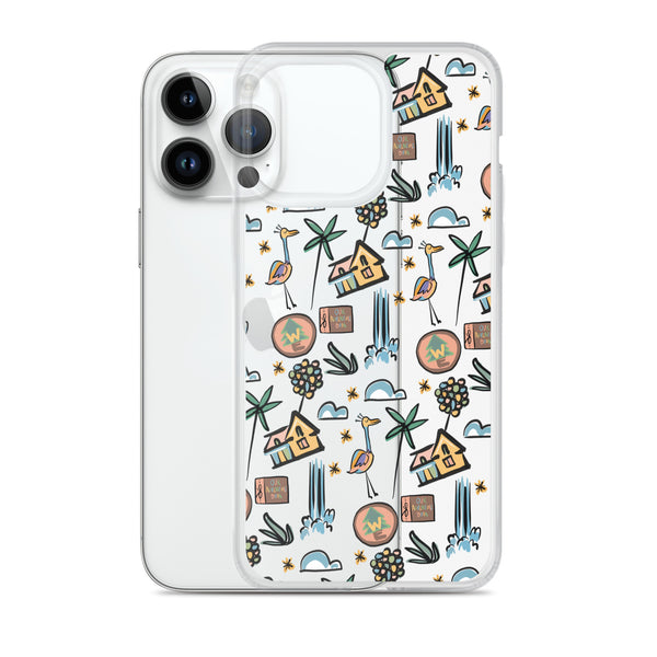 UP Paradise Falls iPhone Case UP! House with Balloons, Kevin and Wilderness Explorers iPhone Case