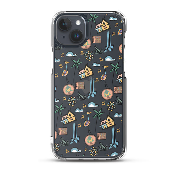 UP Paradise Falls iPhone Case UP! House with Balloons, Kevin and Wilderness Explorers iPhone Case