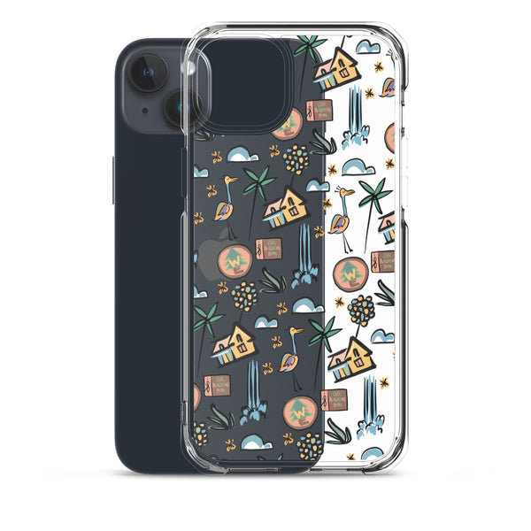 UP Paradise Falls iPhone Case UP! House with Balloons, Kevin and Wilderness Explorers iPhone Case