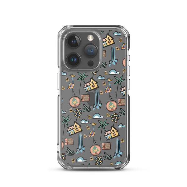 UP Paradise Falls iPhone Case UP! House with Balloons, Kevin and Wilderness Explorers iPhone Case