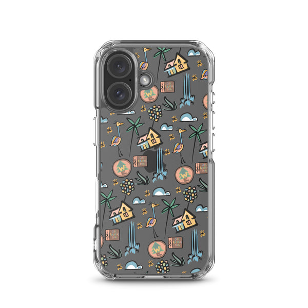 UP Paradise Falls iPhone Case UP! House with Balloons, Kevin and Wilderness Explorers iPhone Case