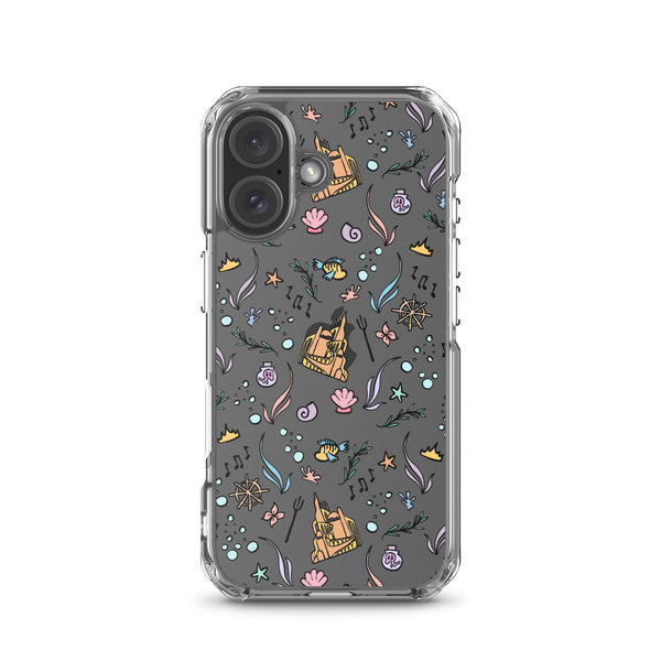 Little Mermaid Phone Case Disney iPhone Mermaid Castle Flounder Seashell iPhone Case