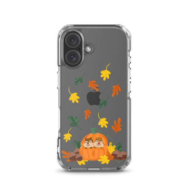 Chip and Dale Fall Pumpkin Disney Halloween  iPhone Case