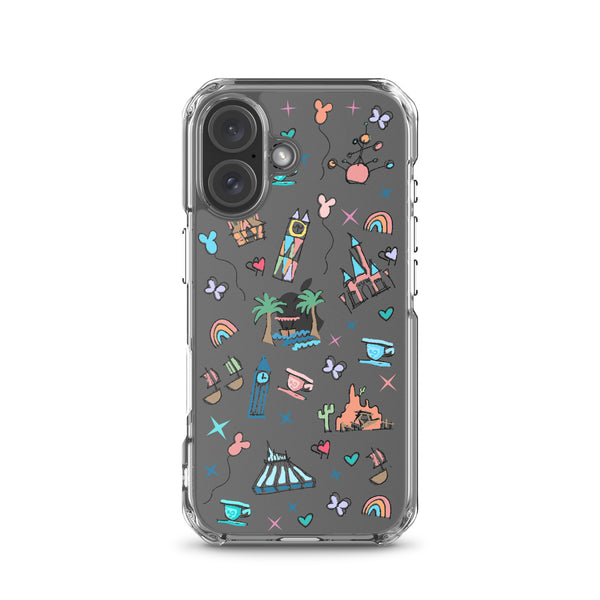 Disneyland iPhone Case California Dreamin'  Disney Inspired Icon iPhone Case