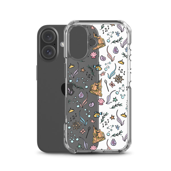 Little Mermaid Phone Case Disney iPhone Mermaid Castle Flounder Seashell iPhone Case