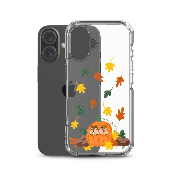 Chip and Dale Fall Pumpkin Disney Halloween  iPhone Case