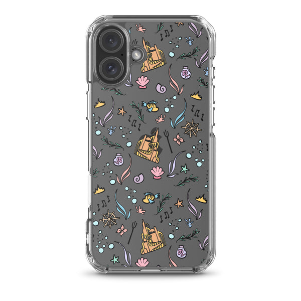 Little Mermaid Phone Case Disney iPhone Mermaid Castle Flounder Seashell iPhone Case