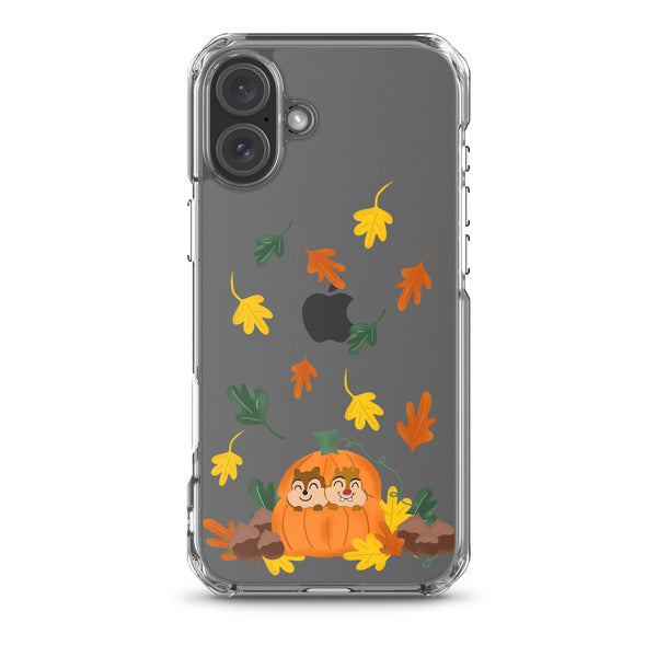 Chip and Dale Fall Pumpkin Disney Halloween  iPhone Case