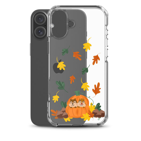 Chip and Dale Fall Pumpkin Disney Halloween  iPhone Case