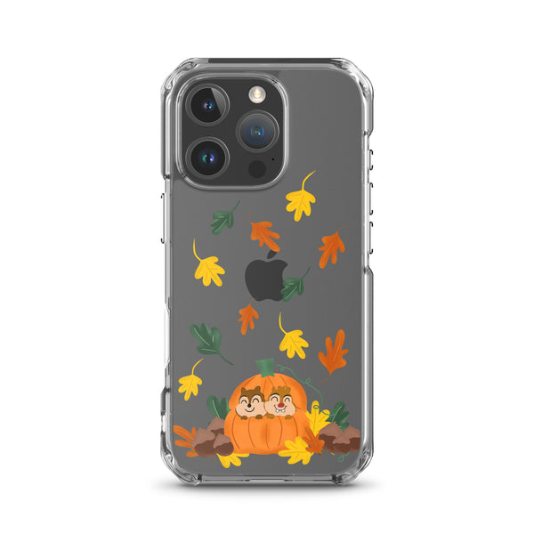 Chip and Dale Fall Pumpkin Disney Halloween  iPhone Case