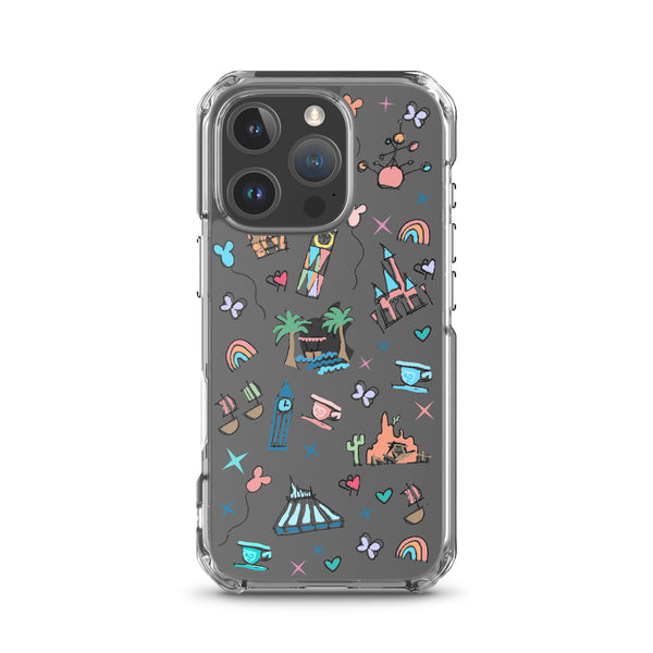 Disneyland iPhone Case California Dreamin'  Disney Inspired Icon iPhone Case