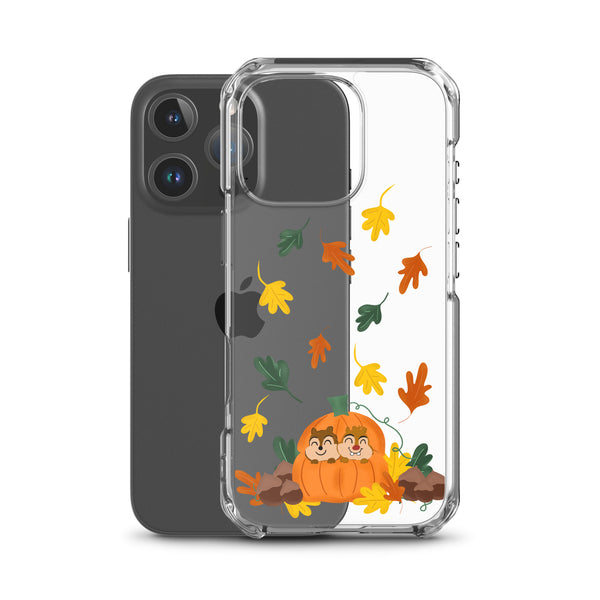 Chip and Dale Fall Pumpkin Disney Halloween  iPhone Case