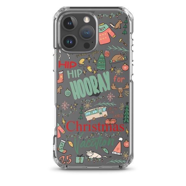 Christmas Vacation iPhone Case Hip Hip Hooray for Christmas Vacation Griswold Family Christmas iPhone Case