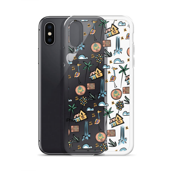 UP Paradise Falls iPhone Case UP! House with Balloons, Kevin and Wilderness Explorers iPhone Case