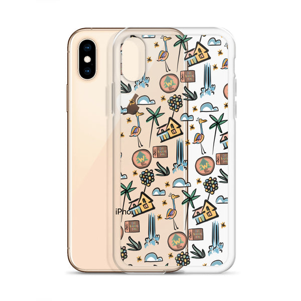 UP Paradise Falls iPhone Case UP! House with Balloons, Kevin and Wilderness Explorers iPhone Case