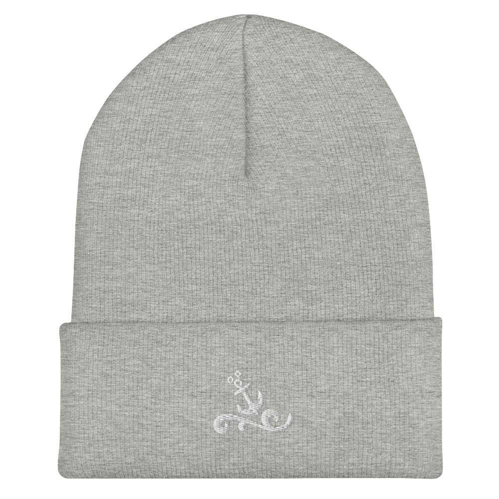 Disney Cruise Mickey anchor cuffed beanie - READY TO SHIP- gray