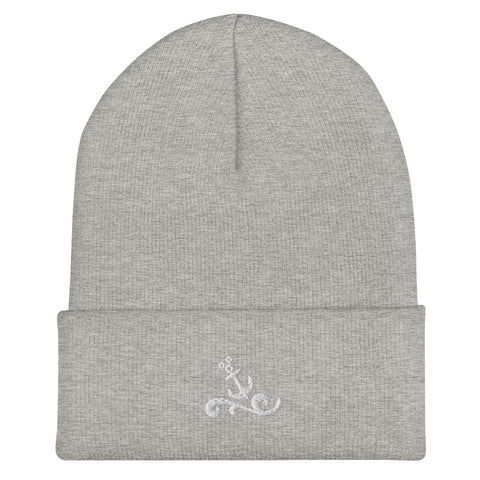 Disney Cruise Mickey anchor cuffed beanie - READY TO SHIP- gray
