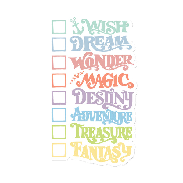 Disney Cruise Ships Magnet with ADVENTURE Cruise Goals Checklist  Magnet 4 x 6