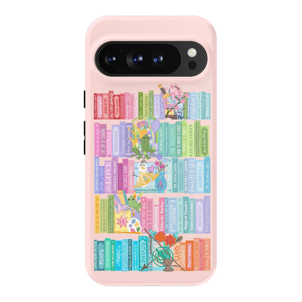 Bookish Princess Google Pixel Case - Princess Books : Mulan, Tiana, Rapunzel, Anna and Elsa, Merida, Disney Pixel Case
