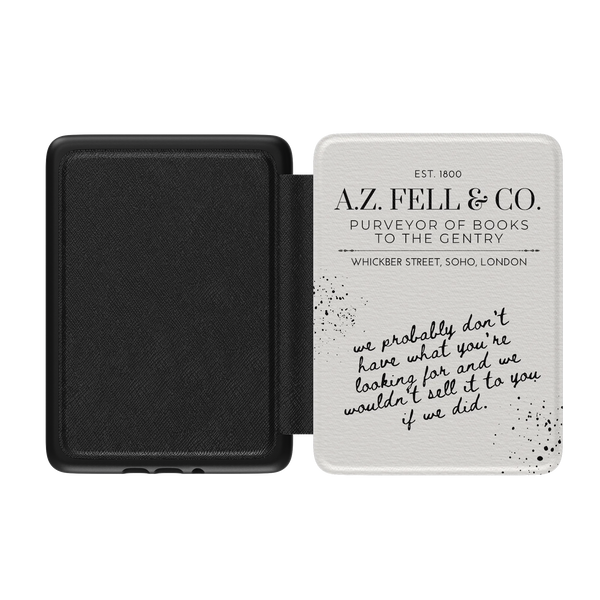 Good Omens Kindle Case AZ Fell Vintage Bookstore Funny E-Reader Kindle Case - Multiple Sizes