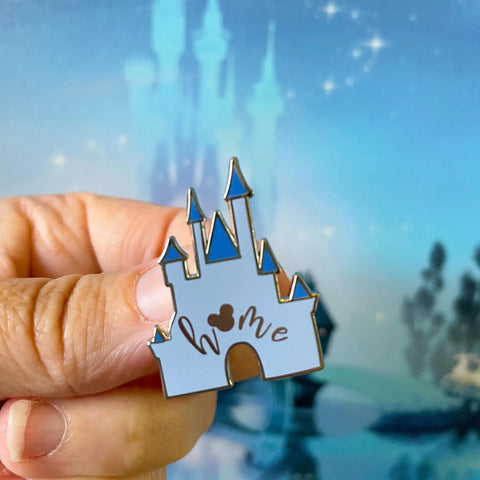 Cinderella Castle BLUE Mickey Home Hard Enamel Pin  READY TO SHIP