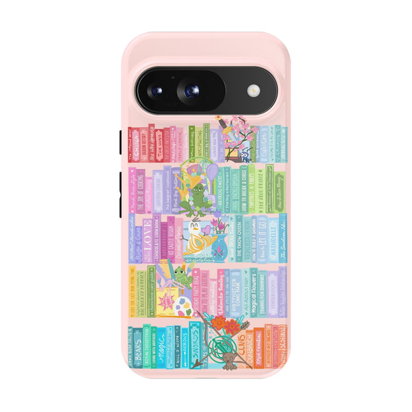 Bookish Princess Google Pixel Case - Princess Books : Mulan, Tiana, Rapunzel, Anna and Elsa, Merida, Disney Pixel Case