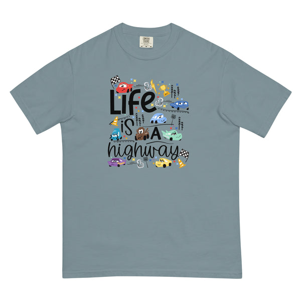 Cars Disney COMFORT COLORS T-Shirt Life is a Highway Disney Shirt Cars T-Shirt