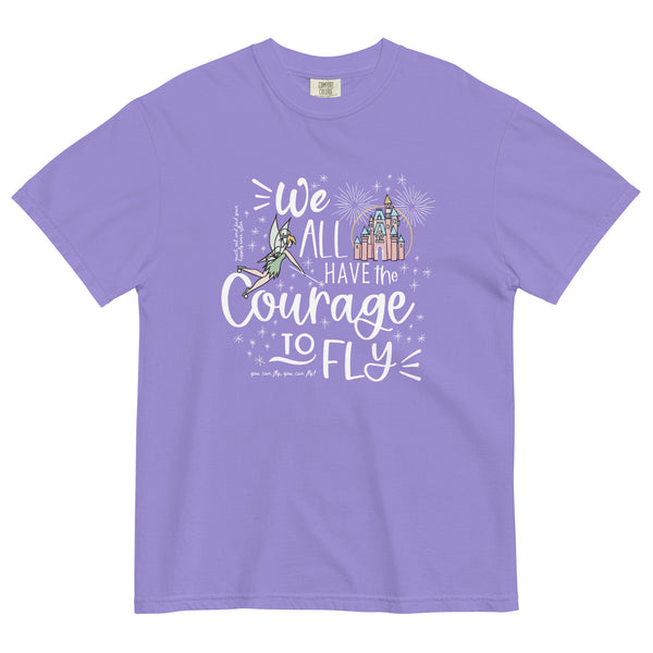Magic Kingdom Comfort Colors Fireworks T-shirt Happily Ever After Disney Castle Tinkerbell Fireworks Men’s garment-dyed heavyweight t-shirt