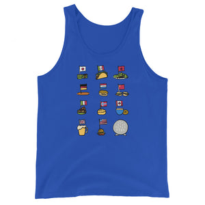 Epcot Flags Shirt Unisex Tank Top World Showcase Food and Wine Epcot Countries Disney Food Unisex Tank Top