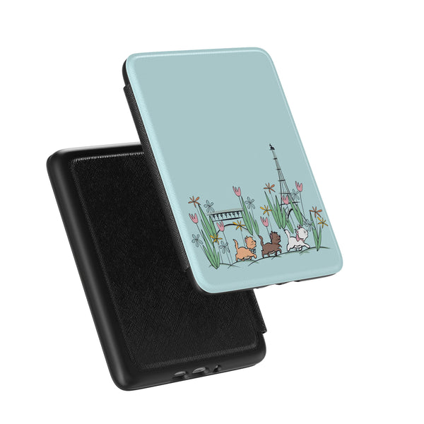 Aristocats Kindle Case Cat Lover Floral Paris E-Reader Cover Disney Kindle Case - Multiple Sizes