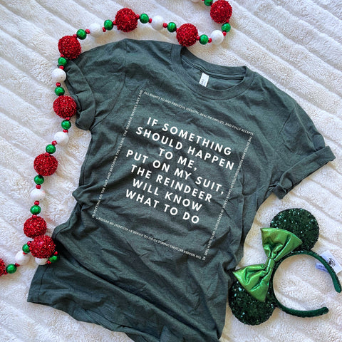 Santa Clause T-Shirt Santa Reindeer Quote Christmas Movie T-shirt