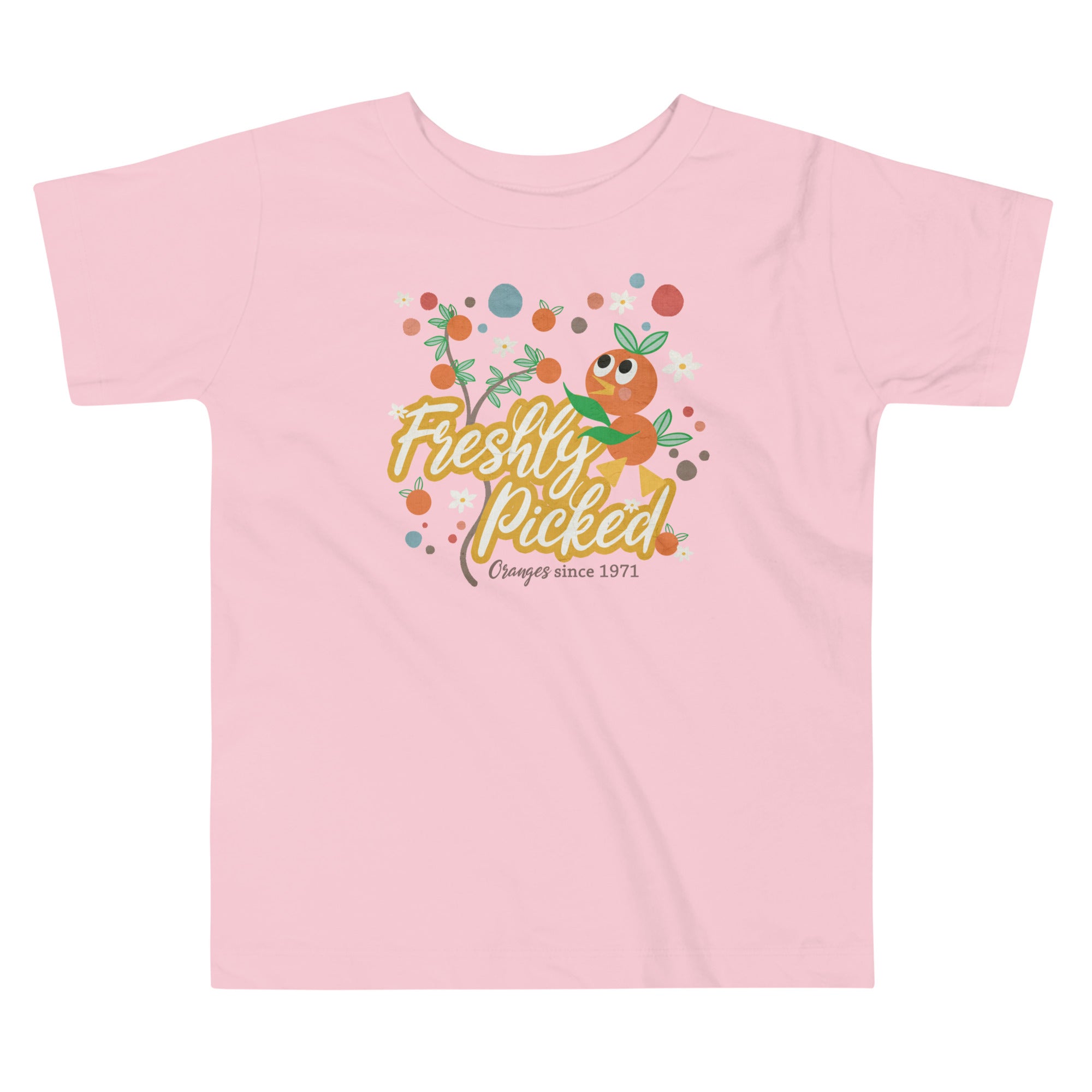 Orange Bird Freshly Picked Toddler Shirt READY TO SHIP- Pink- 5T