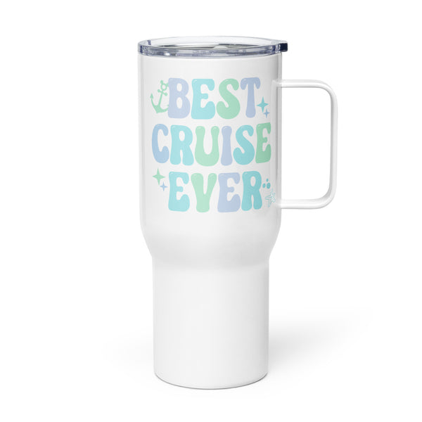 Best Cruise Ever Disney tumbler water bottle Pastel cute DCL Cruise Travel mug with a handle