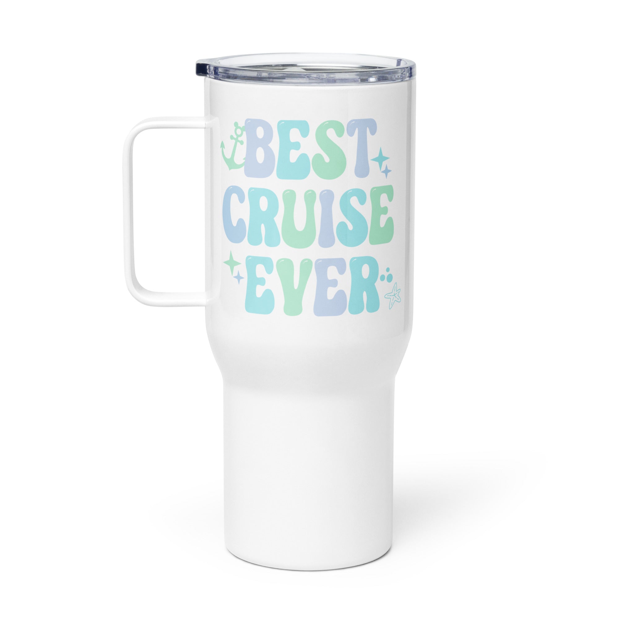 Best Cruise Ever Disney tumbler water bottle Pastel cute DCL Cruise Travel mug with a handle