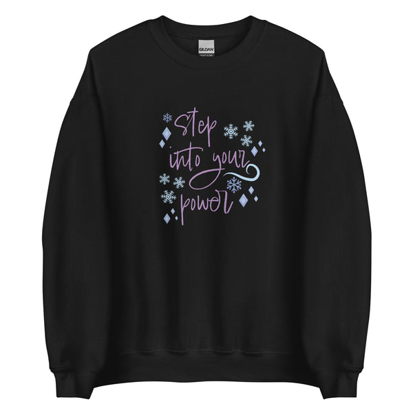 runDisney sweater Princess Frozen Step Into Your Power Running Half Marathon Challenge Unisex Sweatshirt