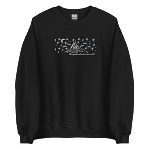 Disney Halloween EMBROIDERED Sweatshirt Spookiest Place on Earth Disney Sweatshirt